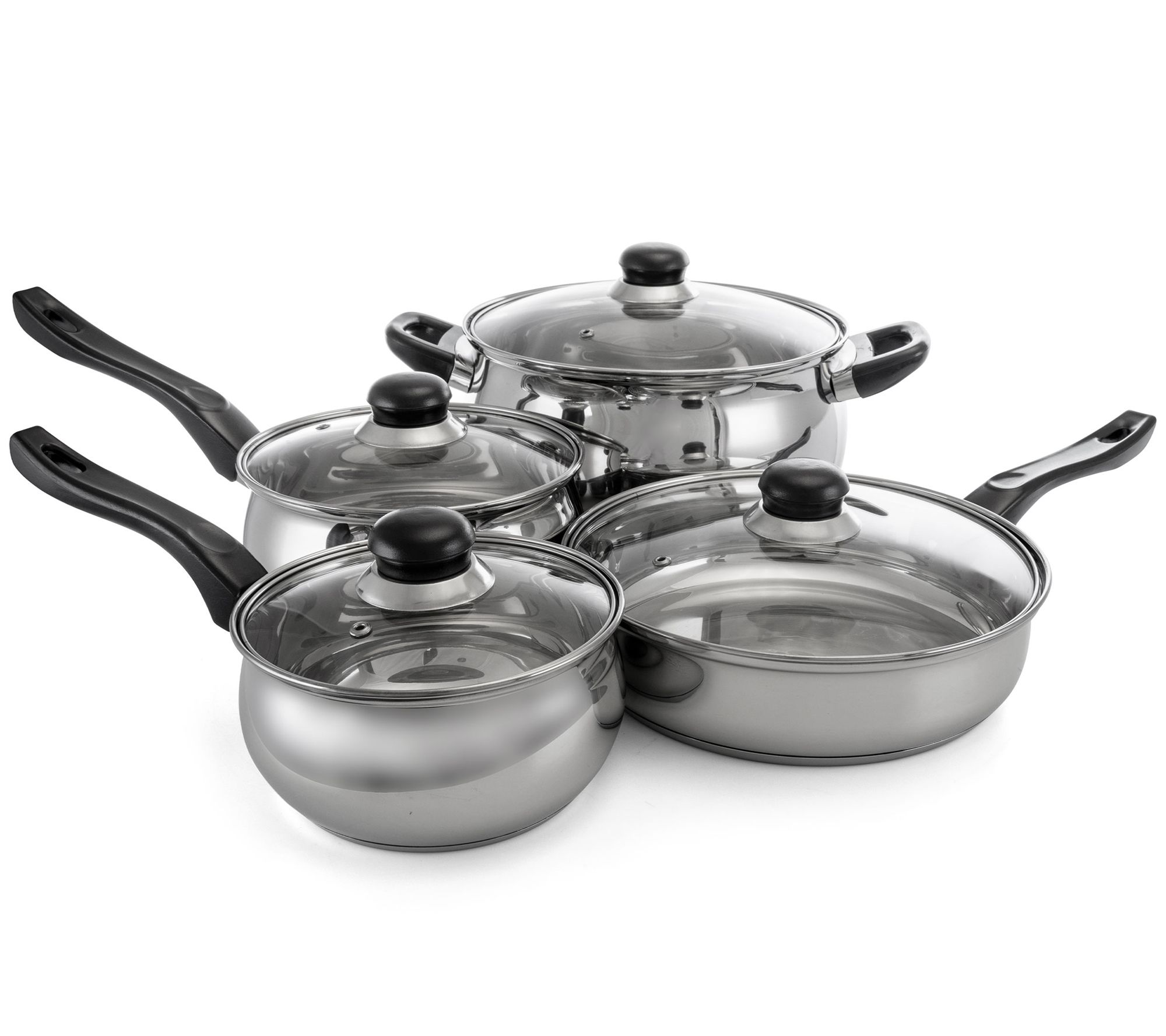 18/8 Stainless Steel Pots And Pans Set Nonstick With Lids8 Piece