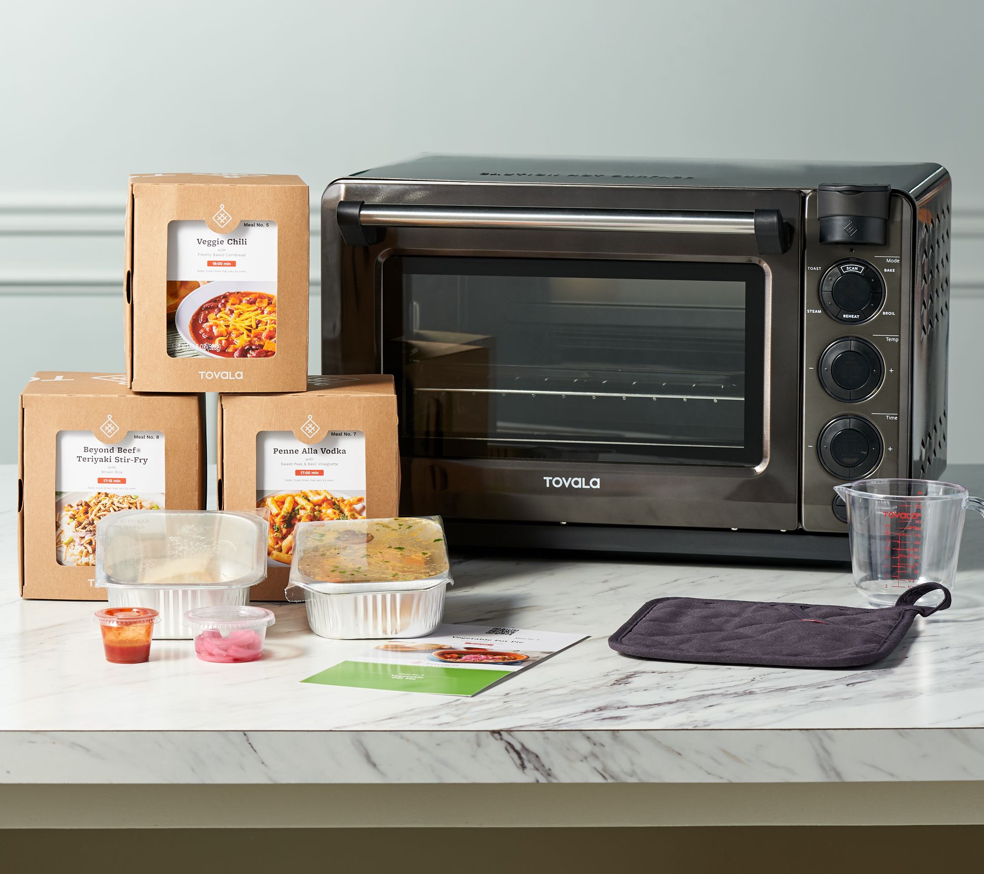 Tovala Smart Steam Countertop Oven W 4 Vegetarian Meal Kits