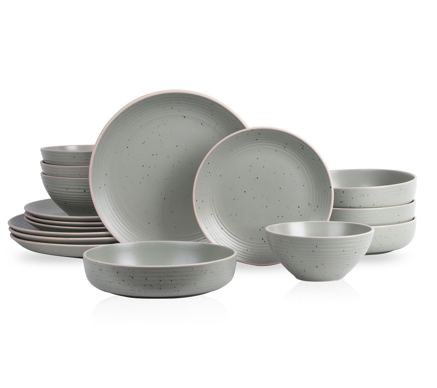 Stone + Lain Lauren 16-Piece Stoneware Dinnerware Set