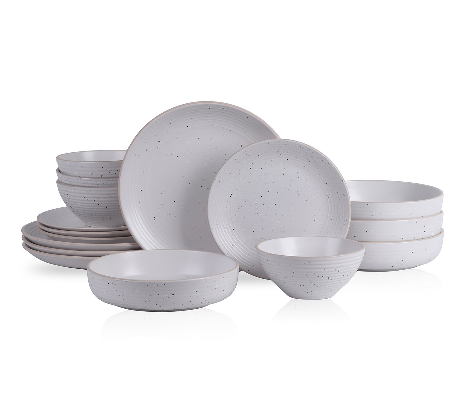Stone + Lain Lauren 16-Piece Stoneware Dinnerware Set