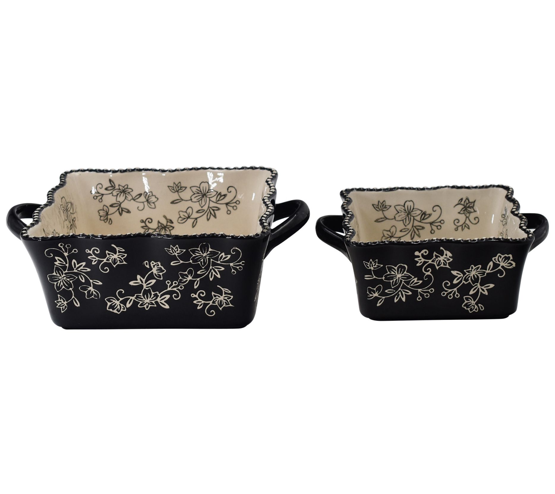 Cuisinart Porcelain 2-pc. Nesting Baker Set, Color: Dark Denim