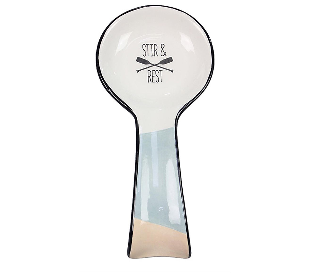  Le Creuset Signature Stoneware Spoon Rest, 6 Inches, White:  Home & Kitchen