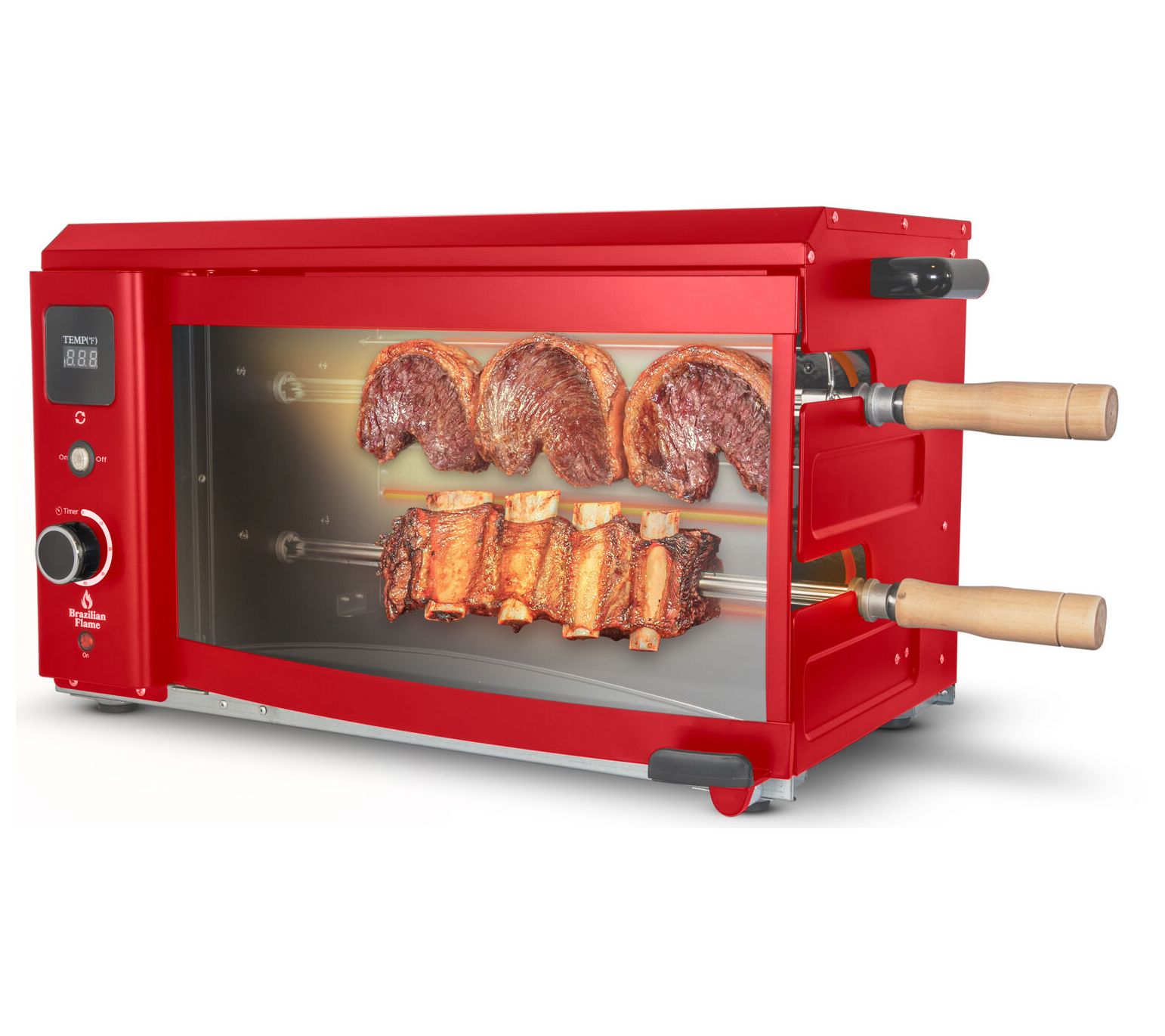 Brazilian Flame 2-Skewer Brazilian RotisserieElectric Grill