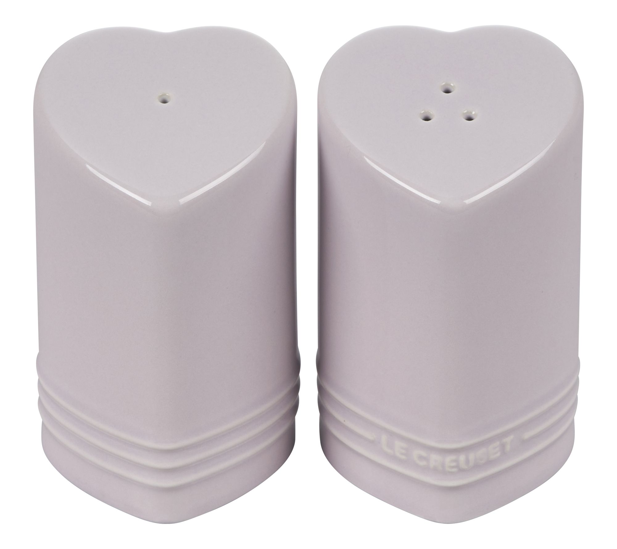  Le Creuset Figural Heart Salt & Pepper Shaker Set of 2
