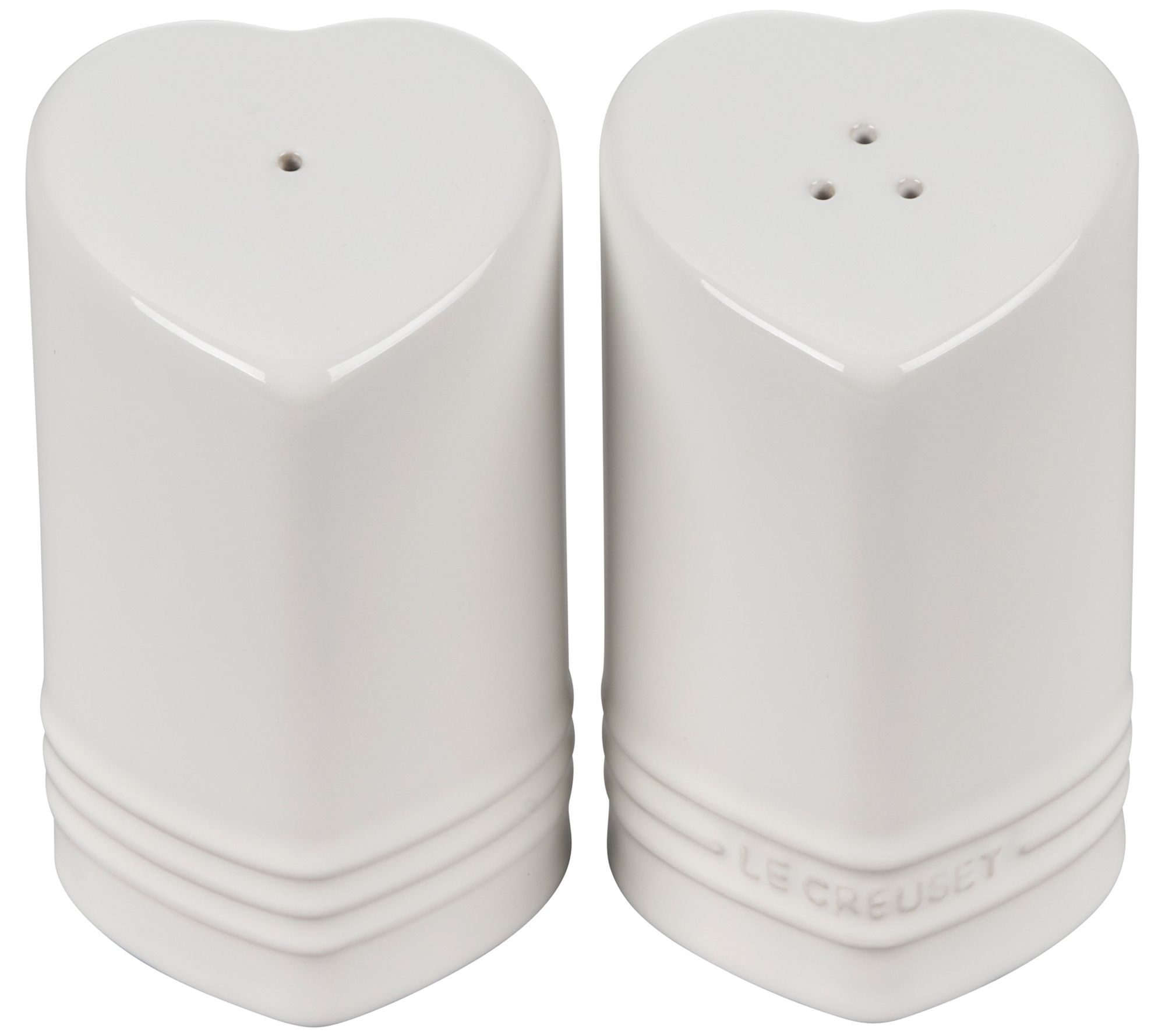 Le Creuset Figural Heart Salt & Pepper Shaker Set of 2