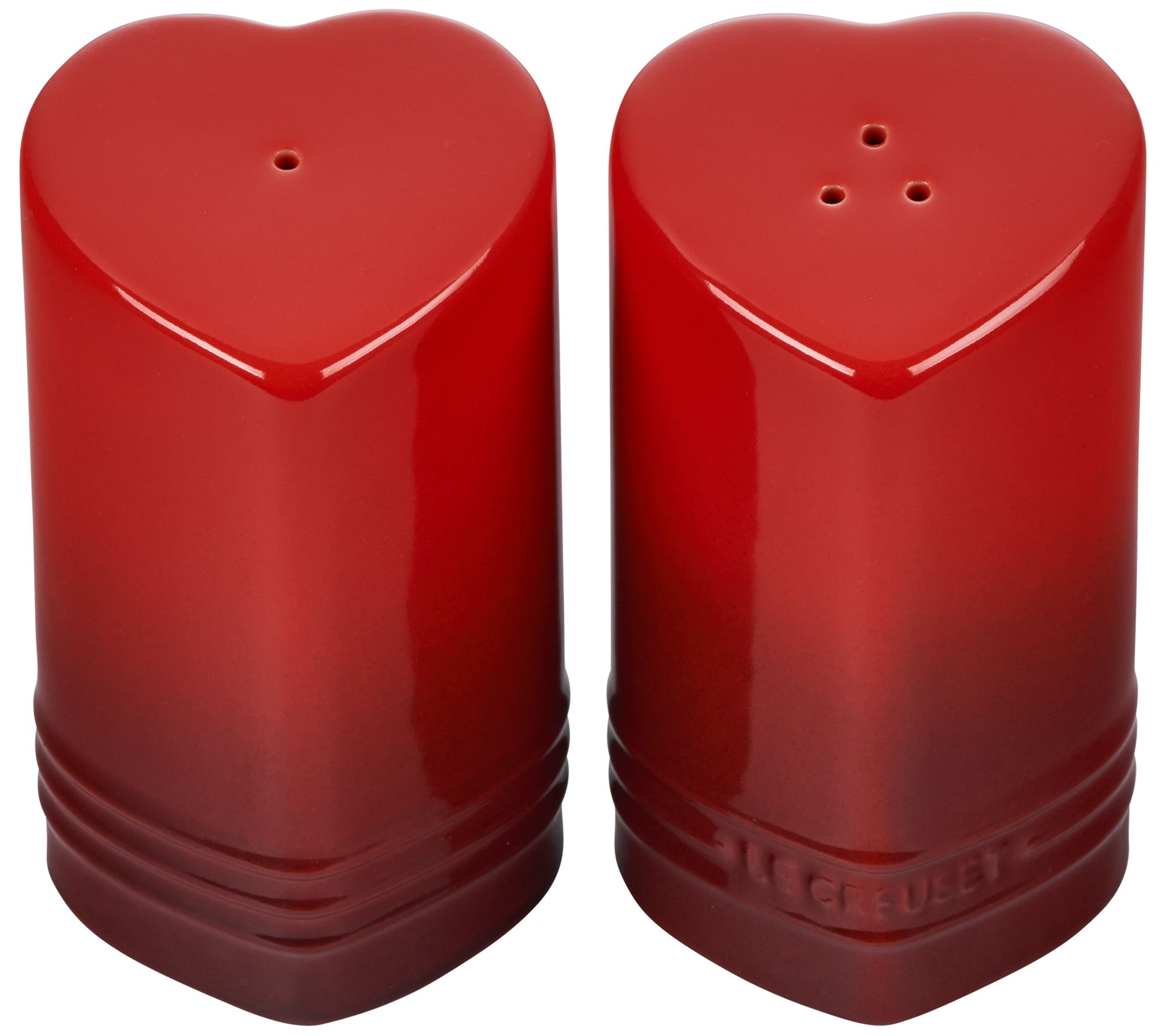 Le Creuset Figural Heart Salt & Pepper Shaker Set of 2