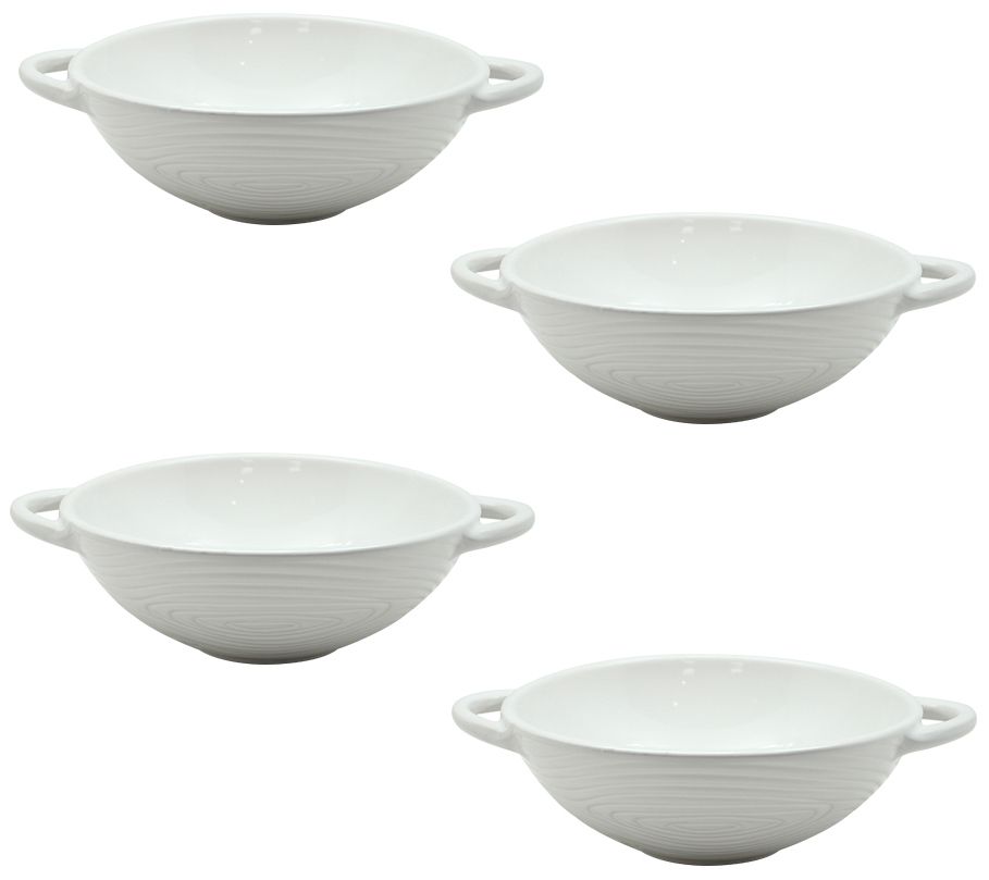 "As Is" Temp-tations Woodland Set of 4 Essential Wok Bowls