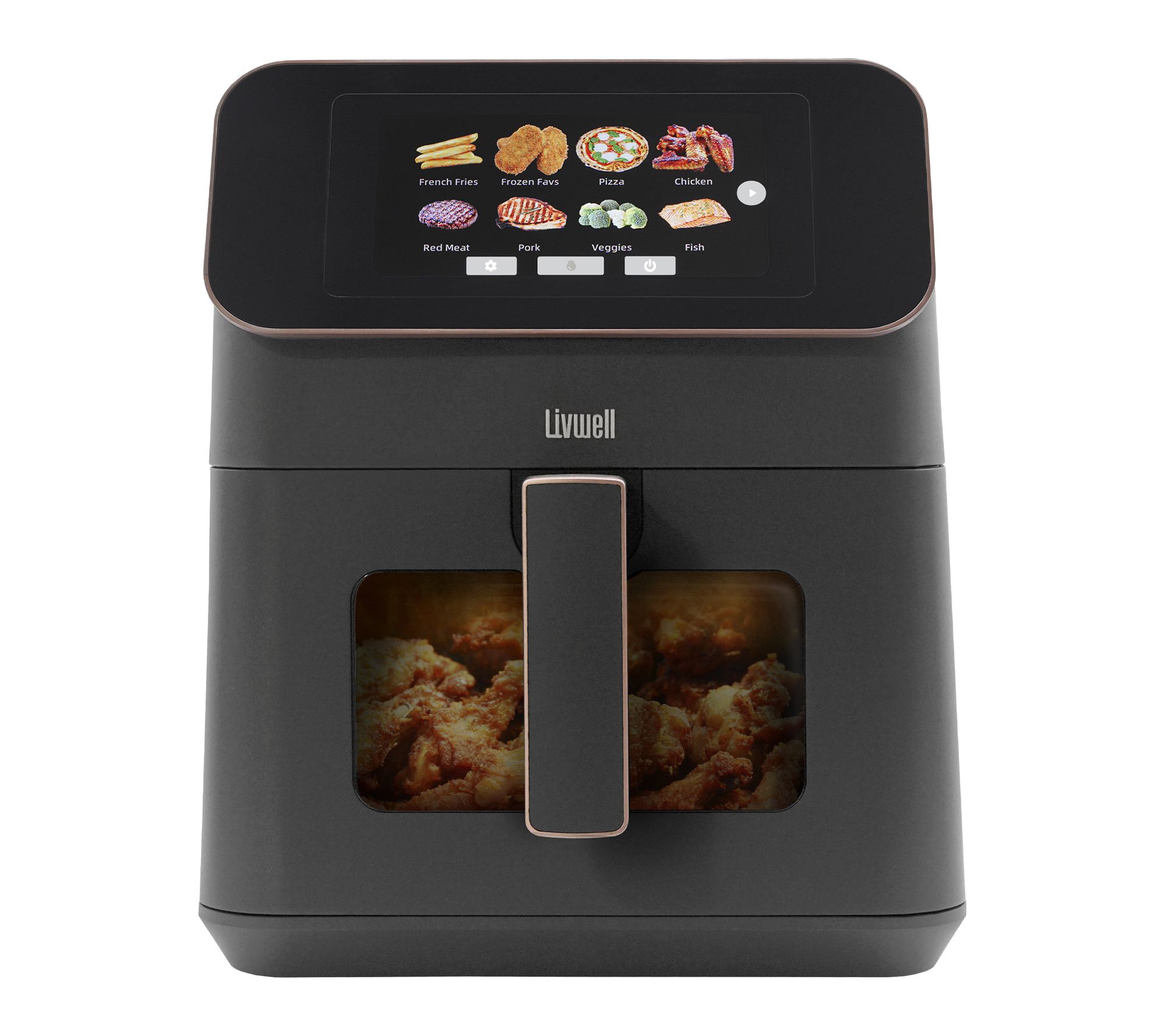 Livwell 7-qt Touch IQ Air Fryer with Recipes