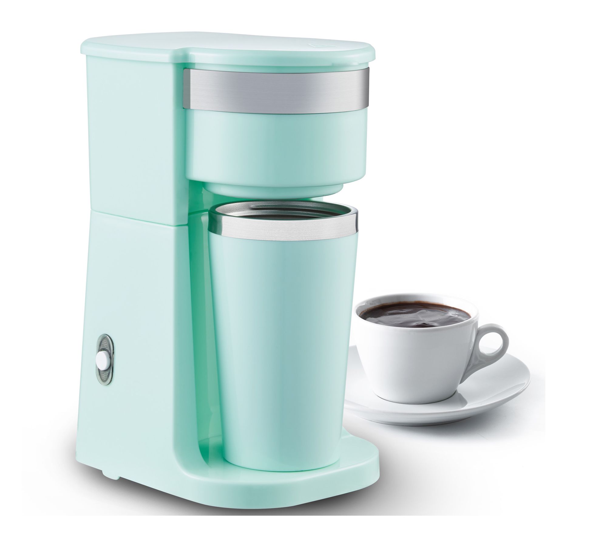 Elite Cuisine Personal Coffee Maker w/ Travel Mug