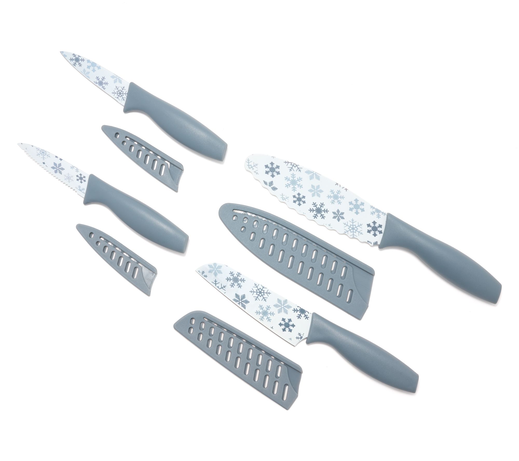 "As Is" Temp-tations Seasonal Set of 4 Multipurpose Kitchen Knives