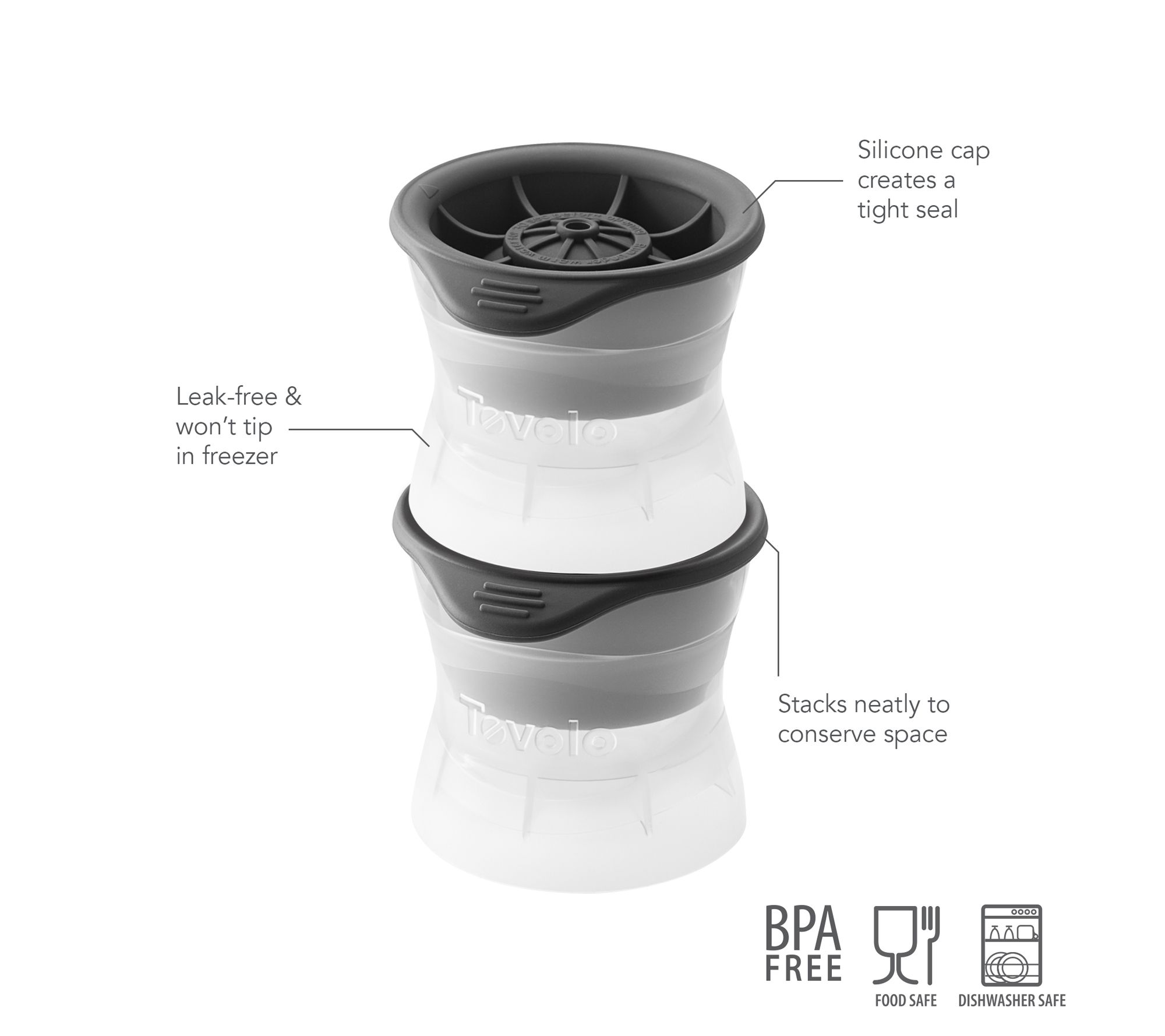 Tovolo Tennis Ball Ice Mold Set of 2 - QVC.com