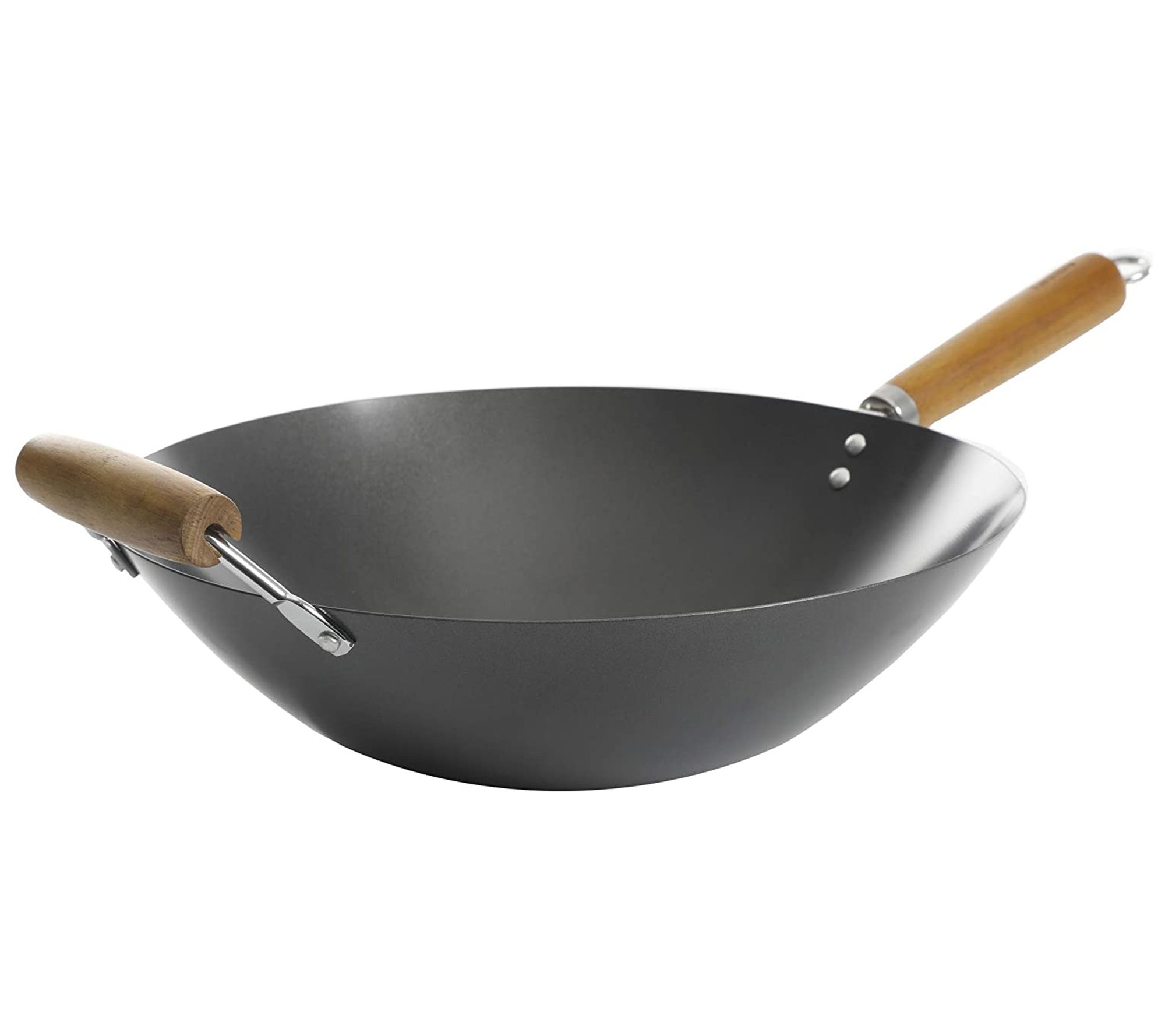 Bene Casa stainless-steel 22.4-inch Comal pan, belly up, rust free