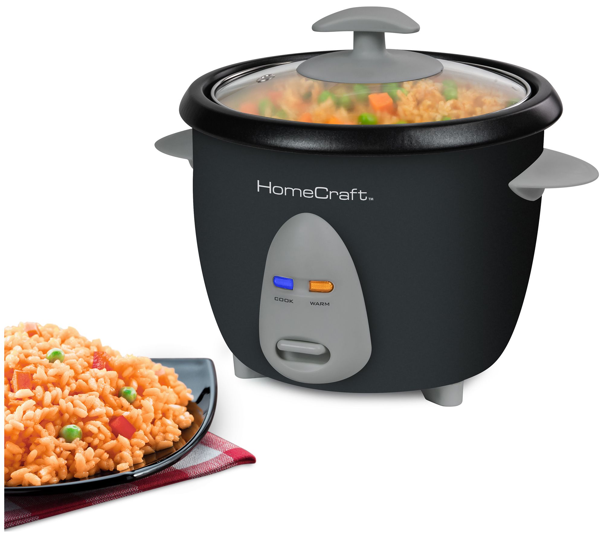 HomeCraft 6Cup Rice Cooker and Food Steamer