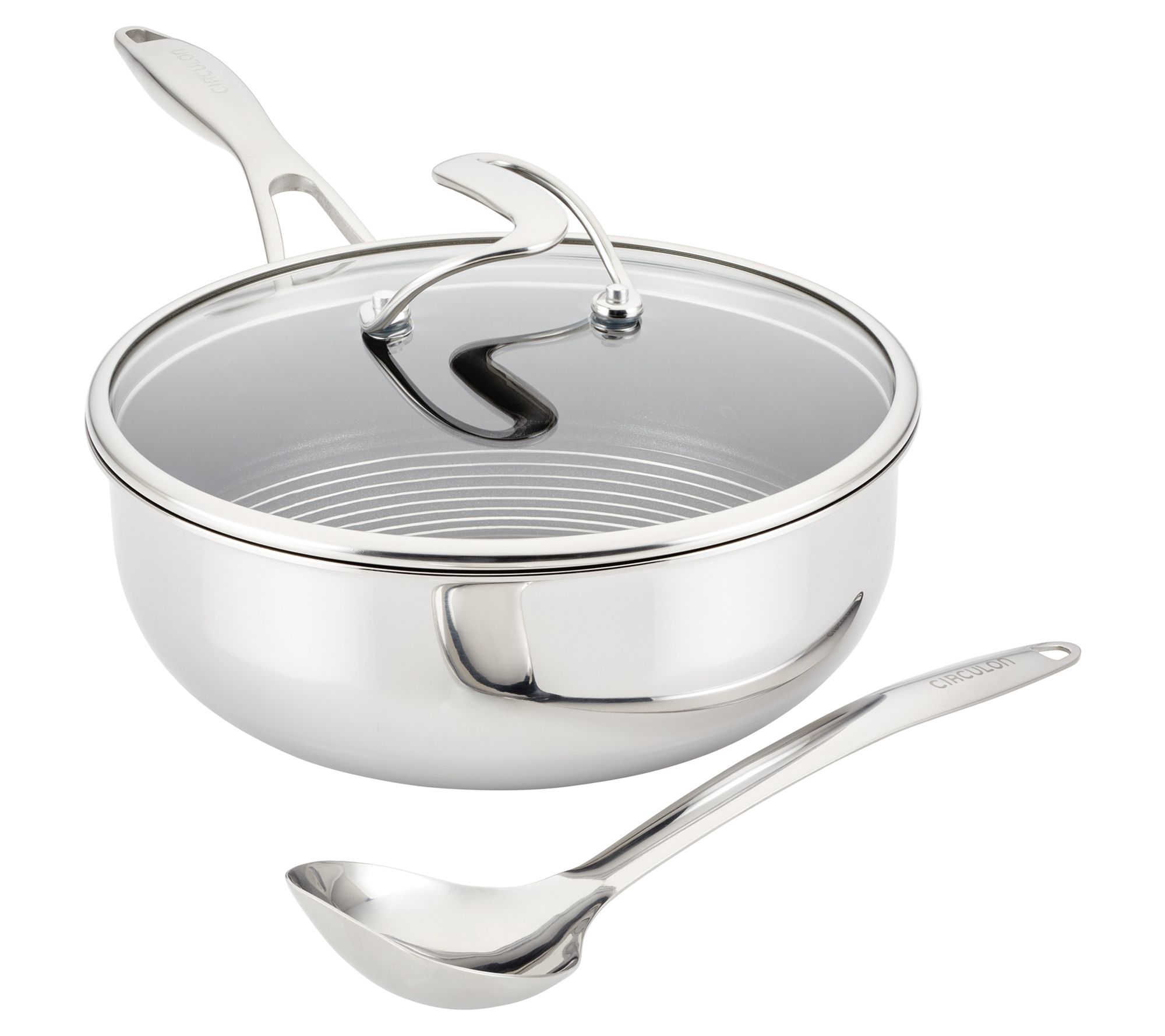 Oster Sangerfield 3-Piece 11-in. Stainless Steel Everyday Pan with