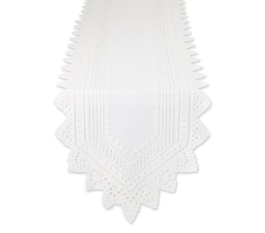 Design Imports Nordic Lace Table Runner 14" x 72"