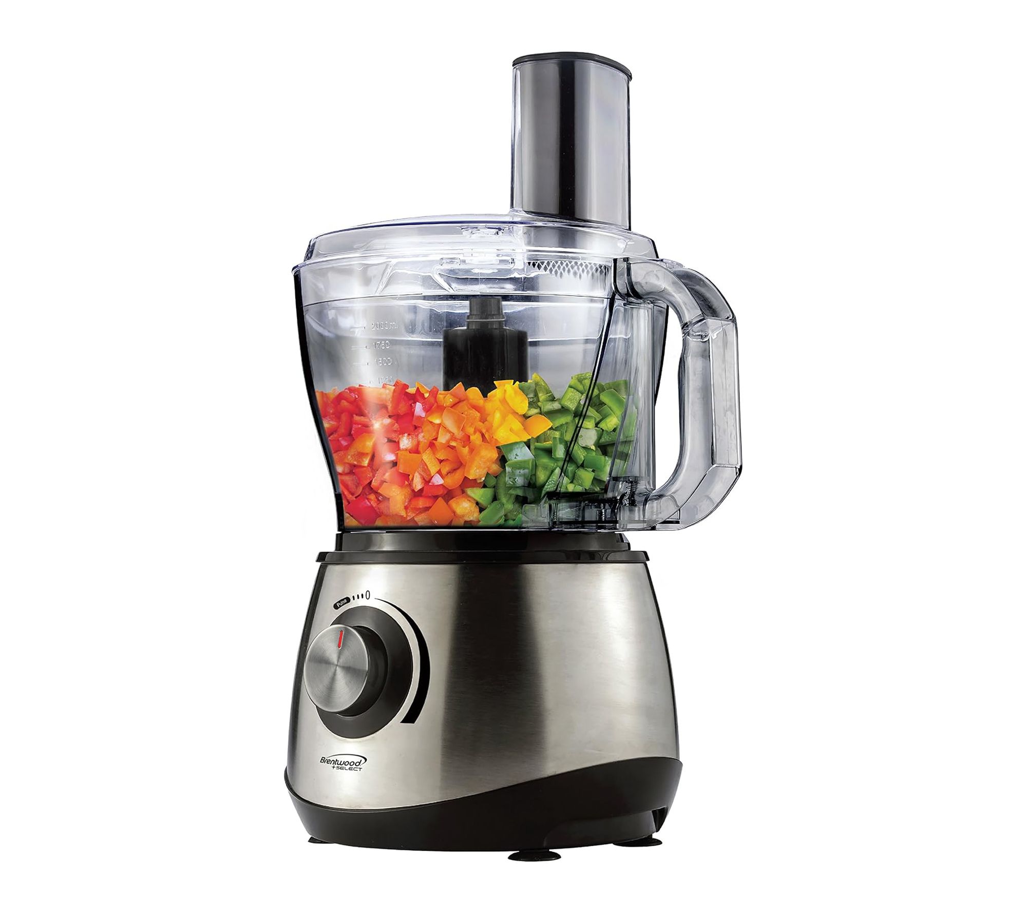Brentwood 8 Cup Stainless Steel Food Processor