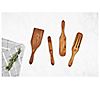 Mad Hungry 4-Piece Teak Spurtle Set, 1 of 2