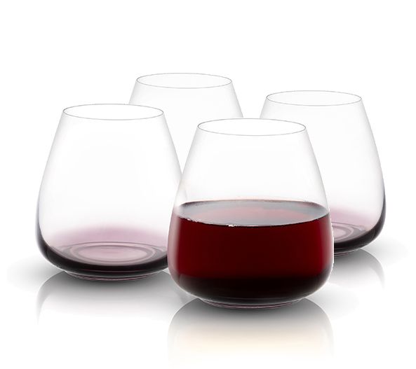 JoyJolt Set of Two 20-oz Disney Luxury Mickey Wine Glass 