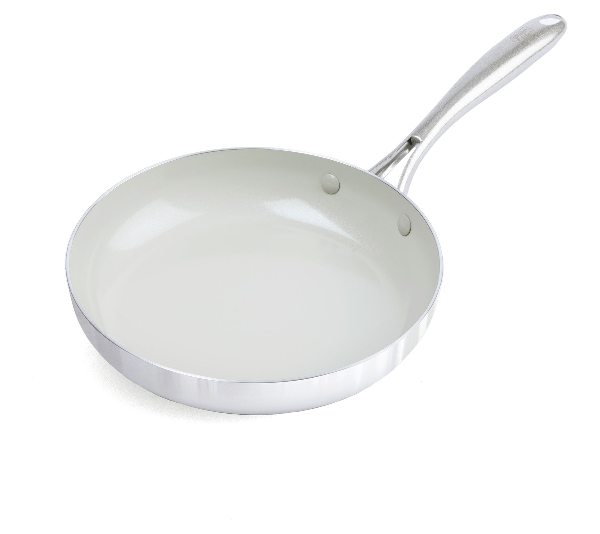 GREEN+LIFE SOFT GRIP 11 White CERAMIC NON-STICK GREENLIFE SKILLET Pan