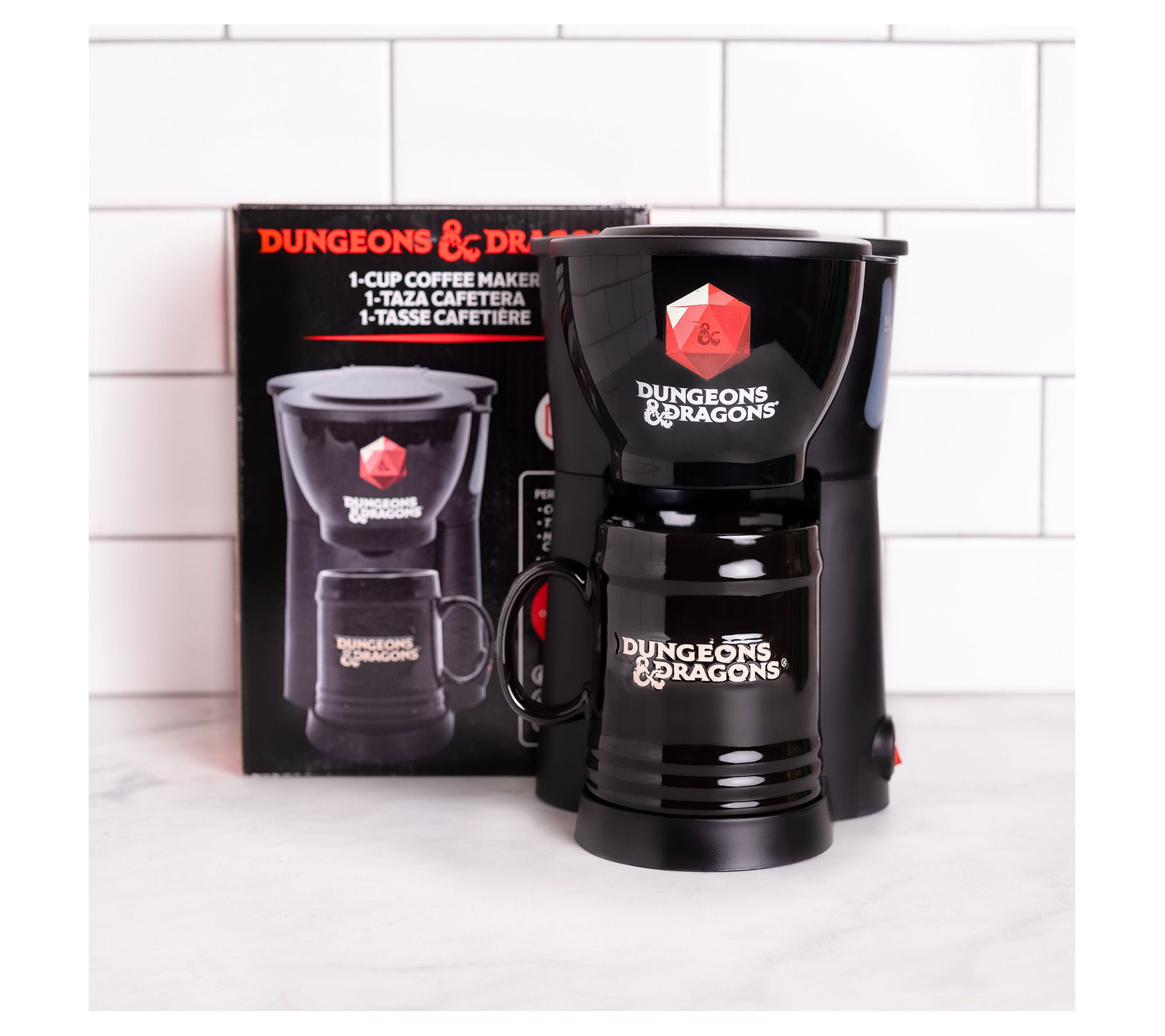Uncanny Brands The Office Single Cup Coffee Maker Gift Set With 2 Mugs :  Target