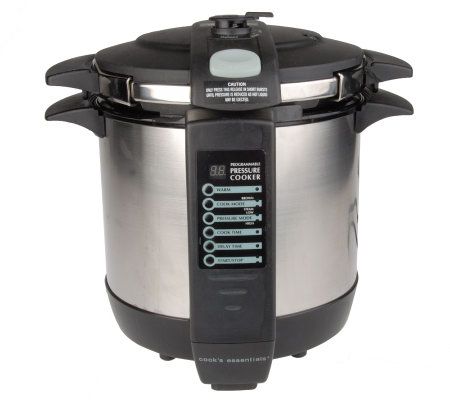 CooksEssentials 6.5 Quart Digital Oval Pressure Cooker 