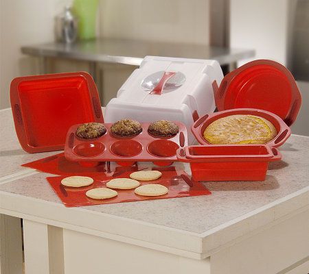 Cook's Companion®, 4-Piece, Collapsible, Silicone, Bakeware Set