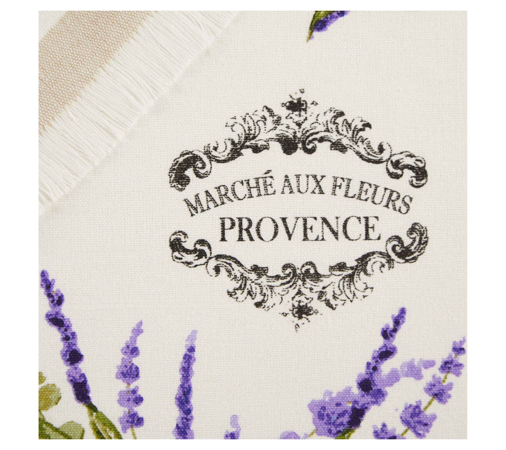 Design Imports Lavender Garland Embellished Table Runner