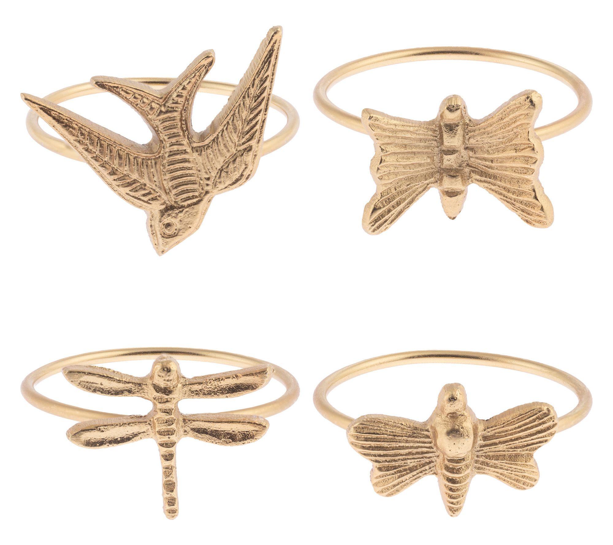 Karma Set of 4 Napkin Rings