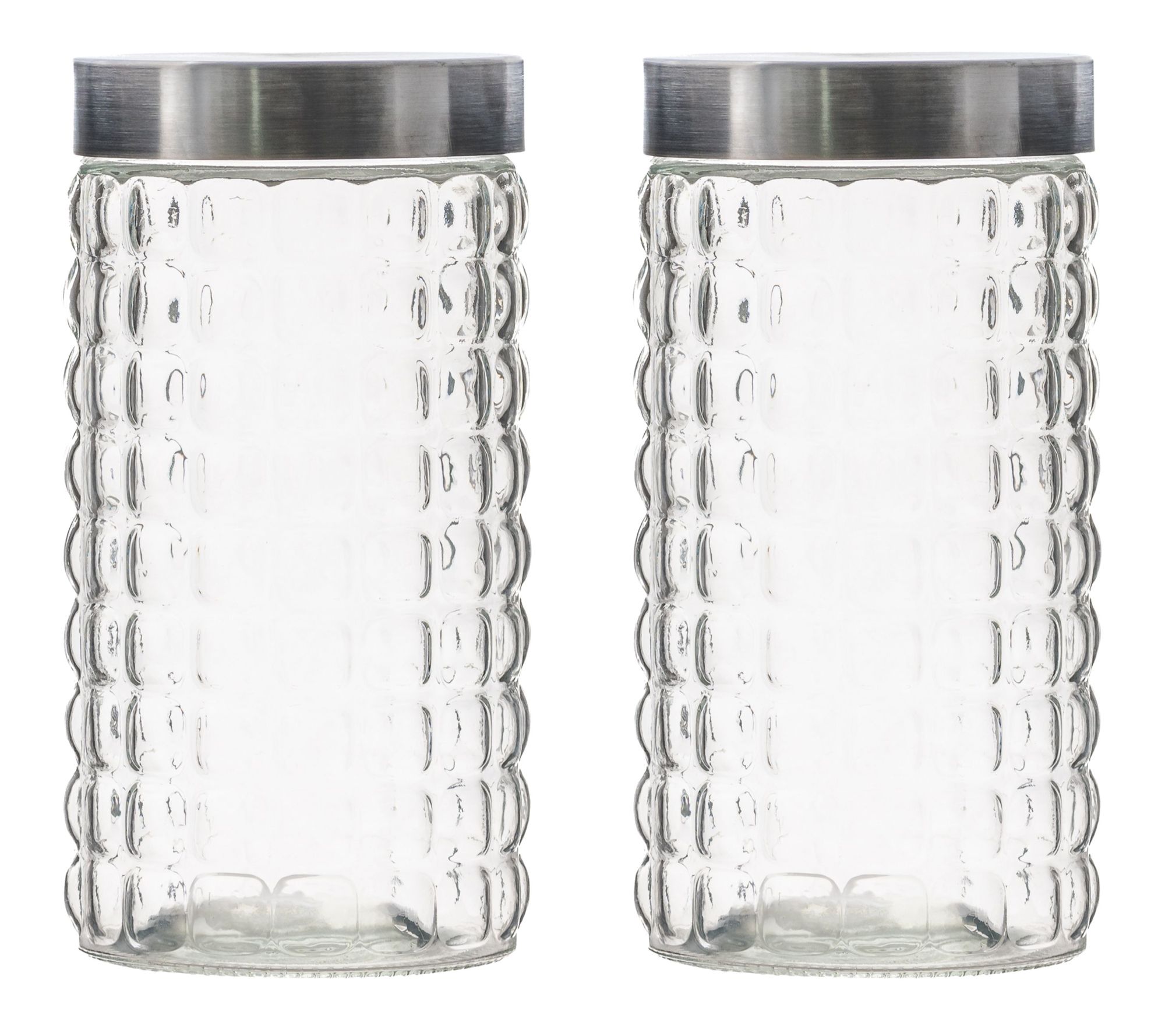 10 Strawberry Street Set of 2 Broadway Glass Canister