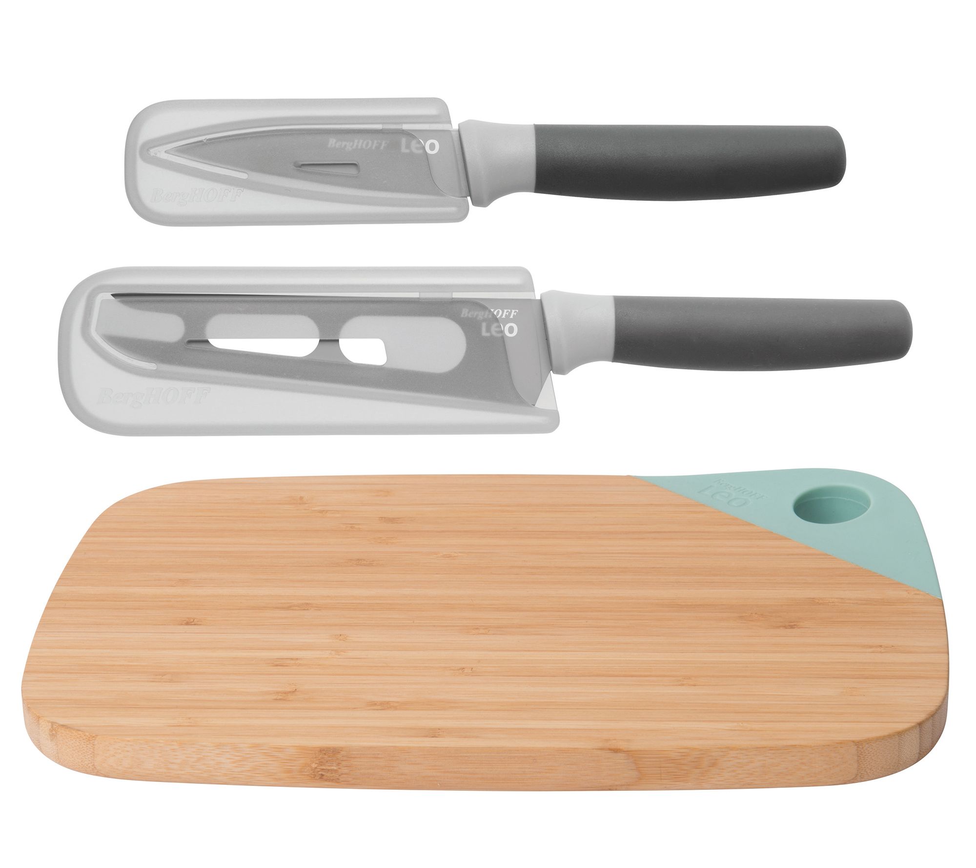 BergHOFF Leo 3-Piece Knife and Cutting Board Set