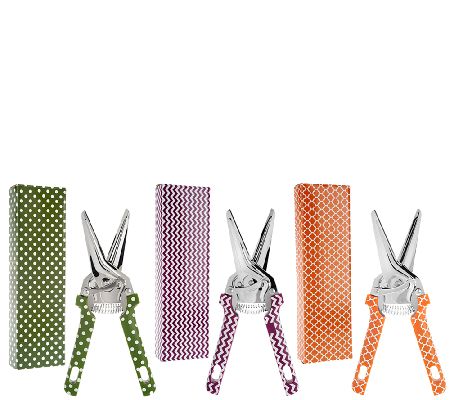 Kuhn Rikon S/3 Kitchen and Multi-Use Shears with Pattern - QVC.com