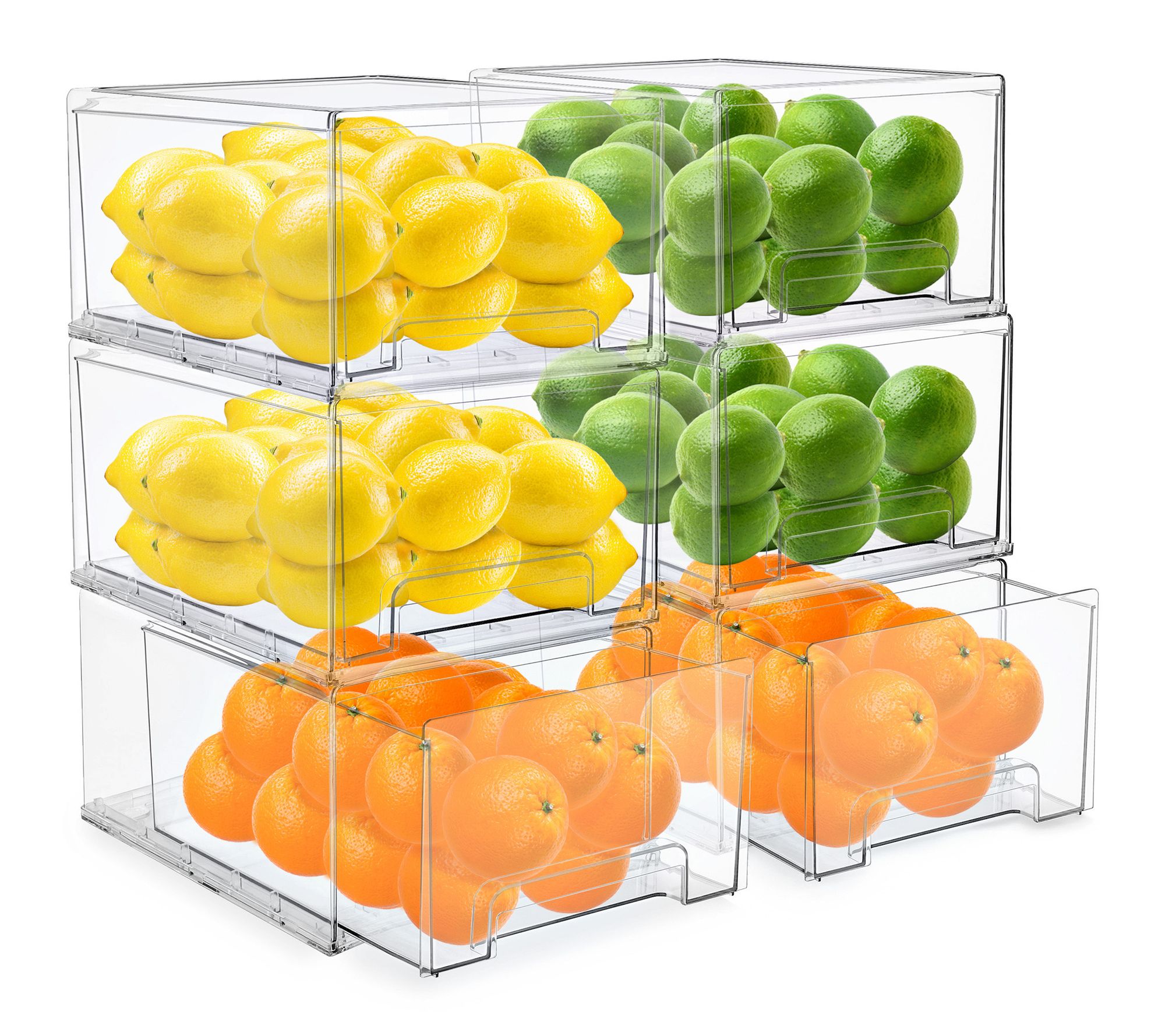 Sorbus 6 Pack Pull Out Drawer Bins - QVC.com
