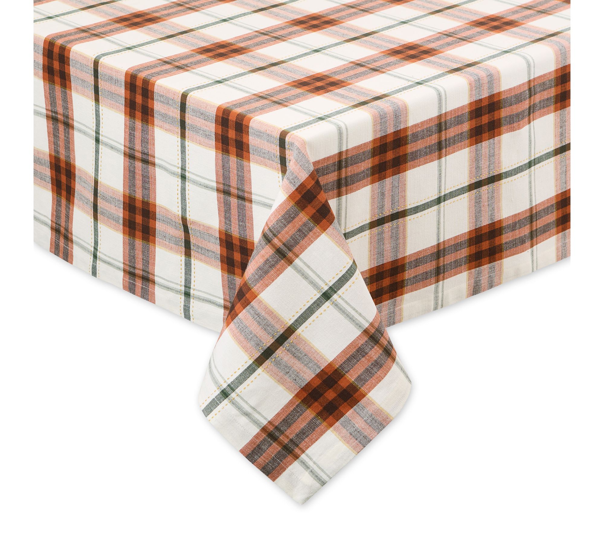 Design Imports Autumn Picnic Plaid Tablecloth