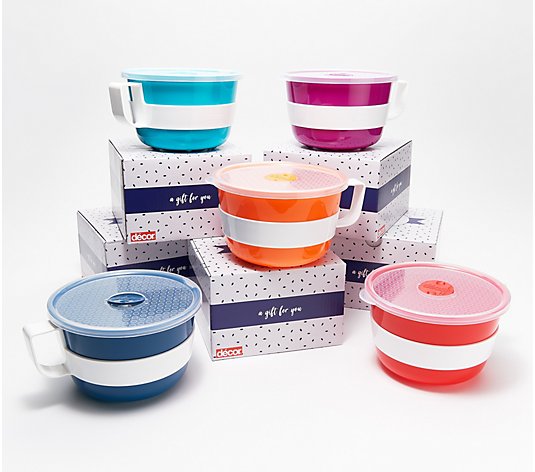 Decor Set of 5 Assorted 38-oz Jumbo Mugs with Gift Boxes