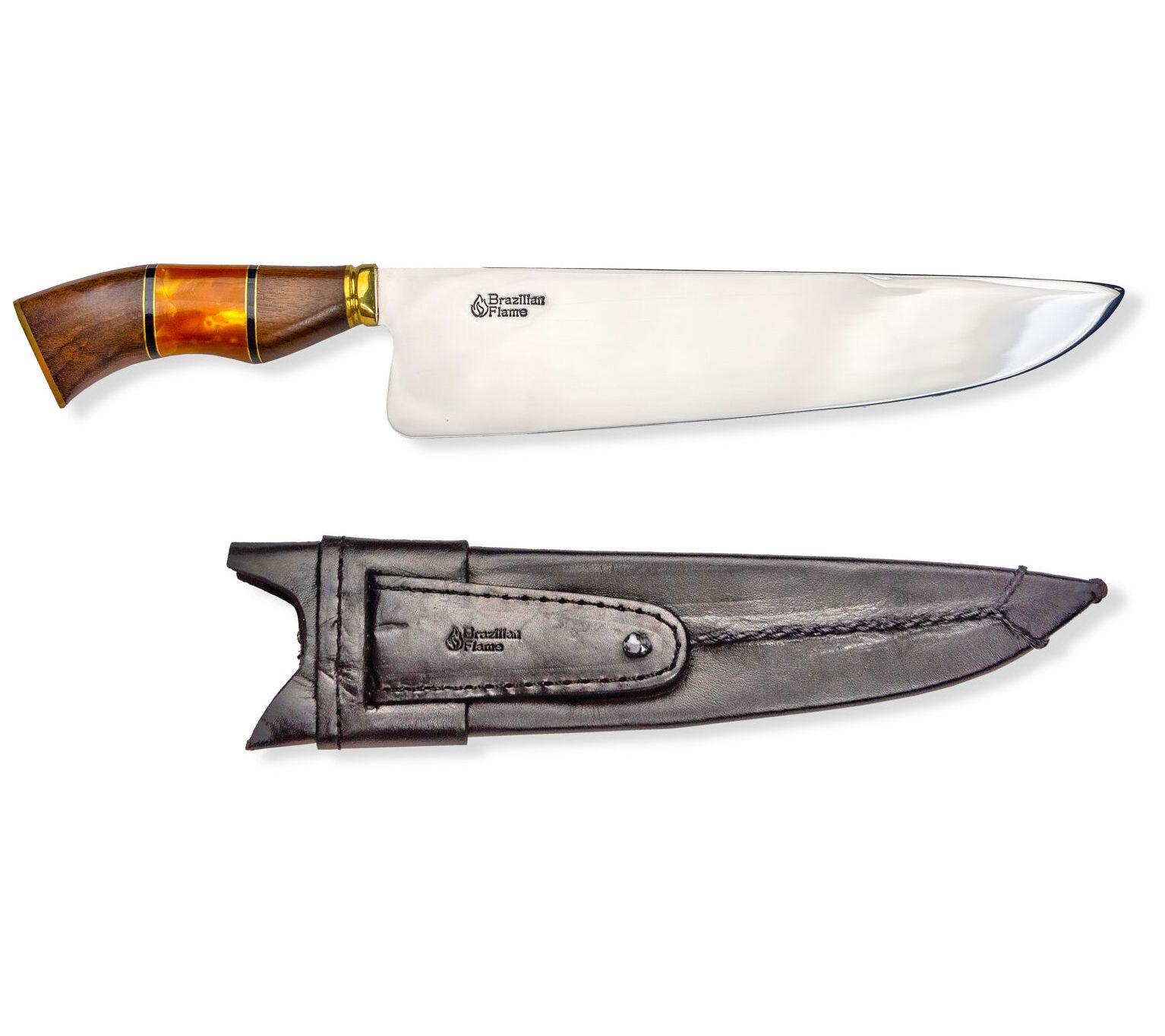 Brazilian Flame 10-inch Stainless Steel Knife Chef Picanha