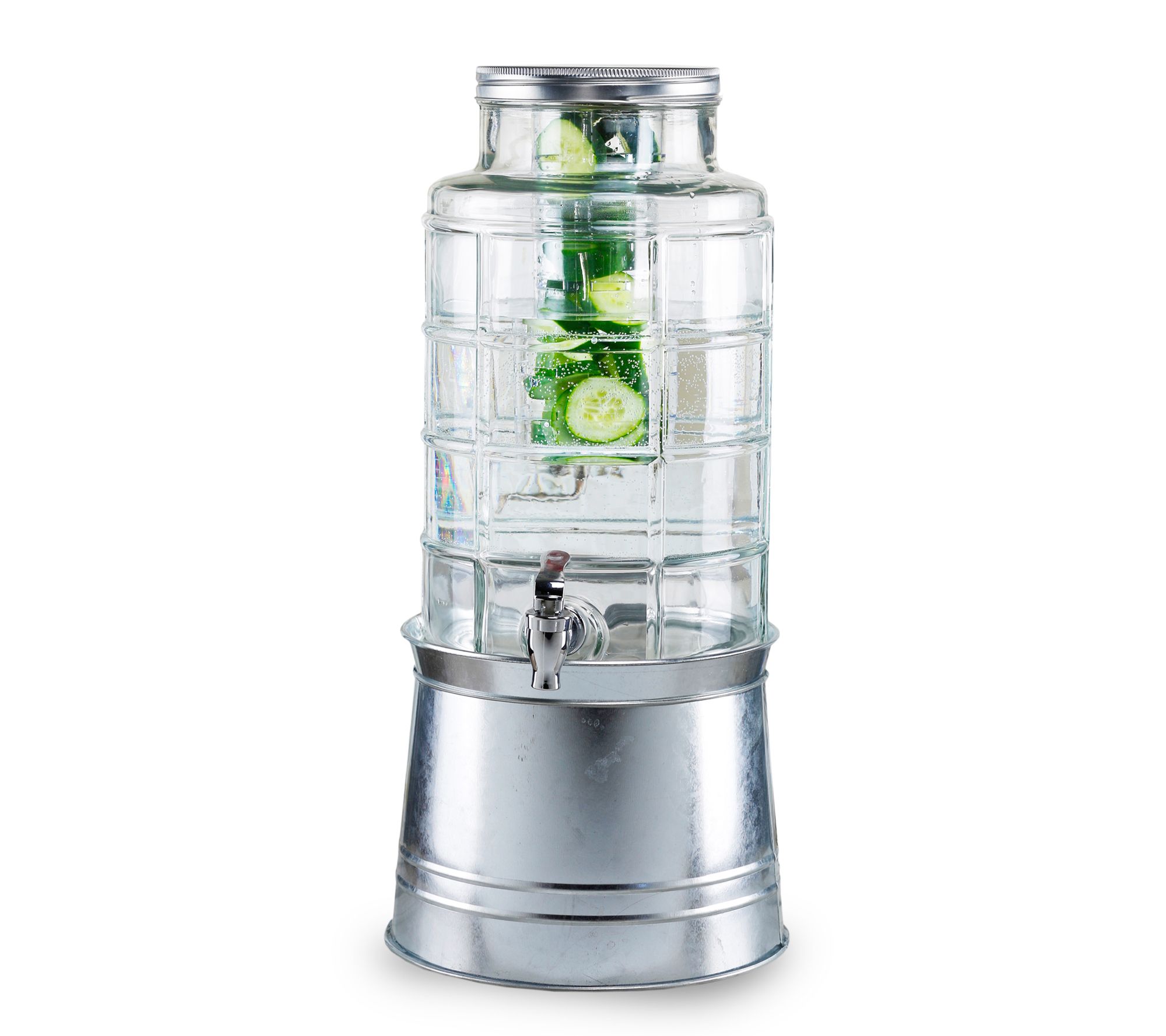 Stylesetter Beverage Dispenser w/Ice Insert & Fruit Infuser