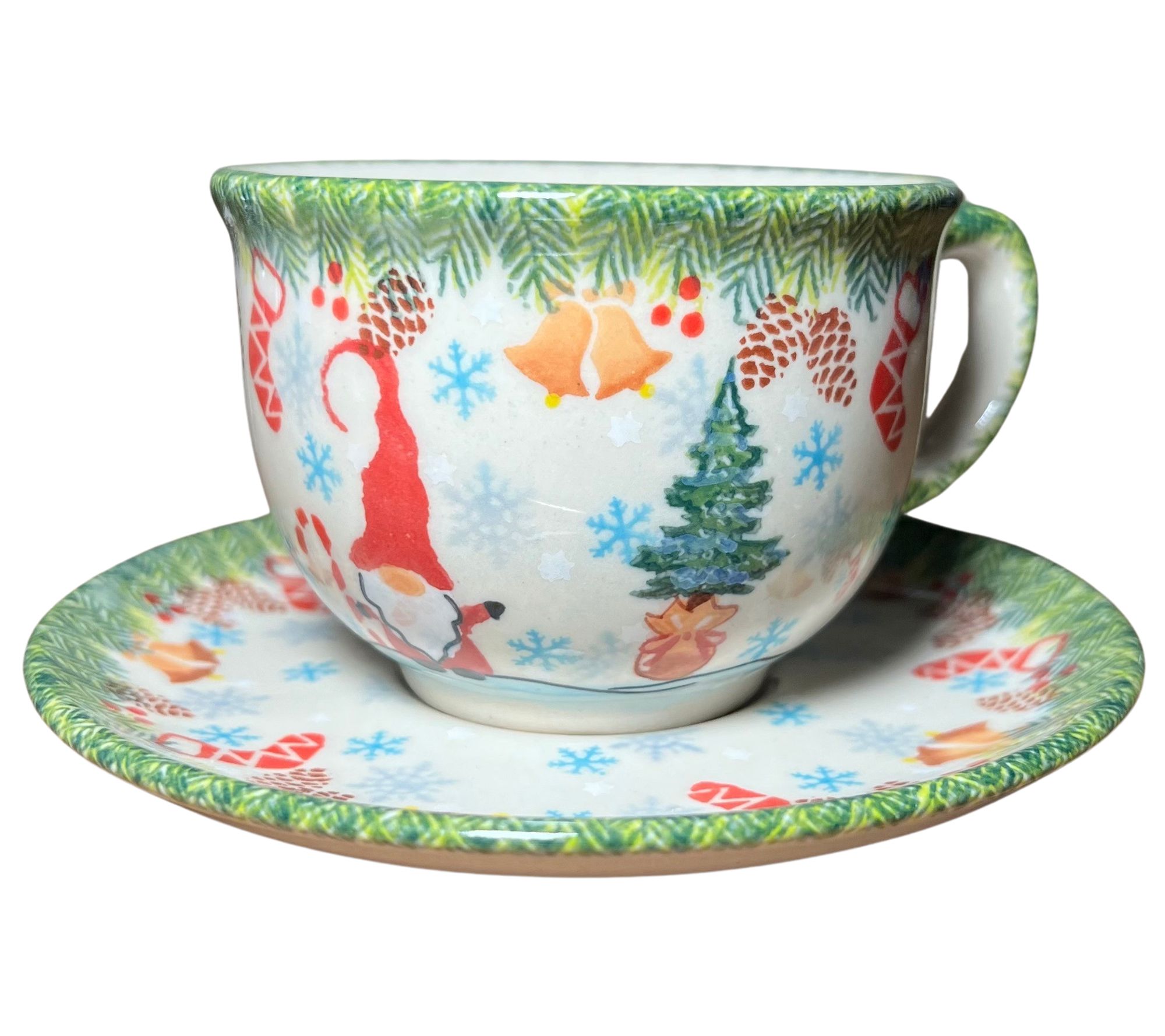 Lidia's Kitchen 4-piece Cup and Saucer Set