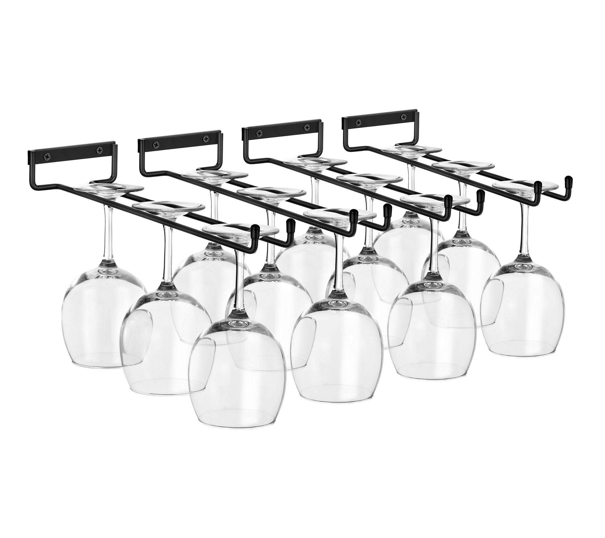 Sorbus Wine Glass Holder - 12 Inch Wall MountedRack