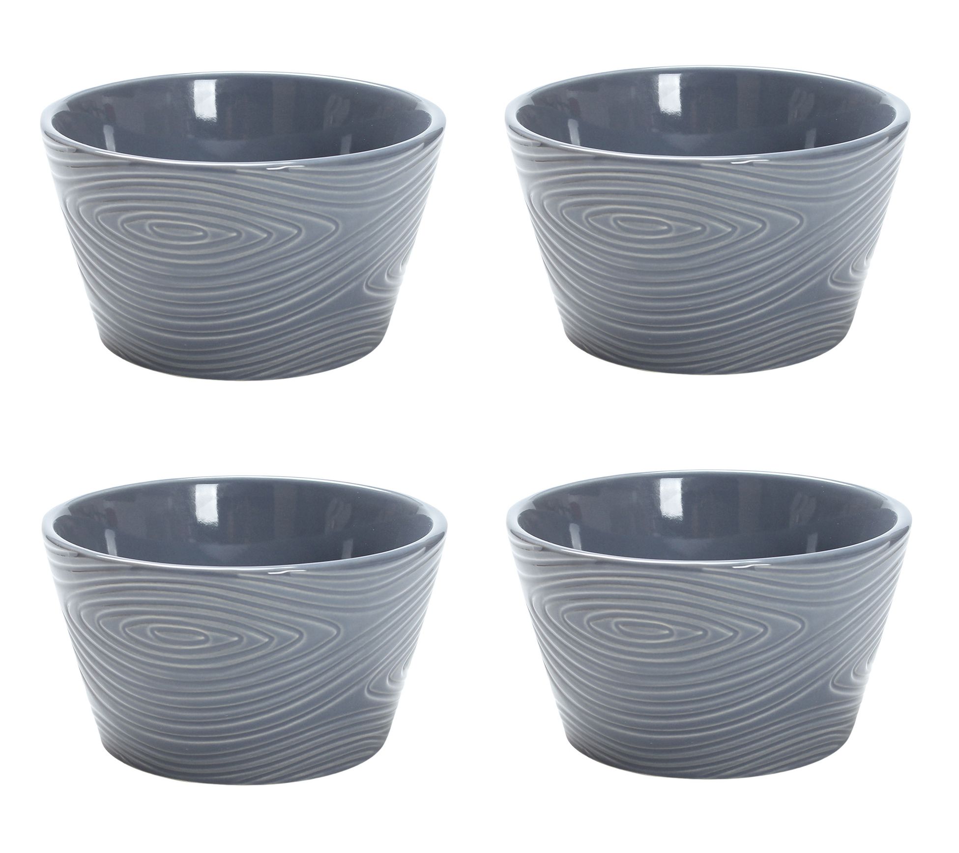 Temp-tations Woodland Set of (4) 18-oz Cereal Bowls