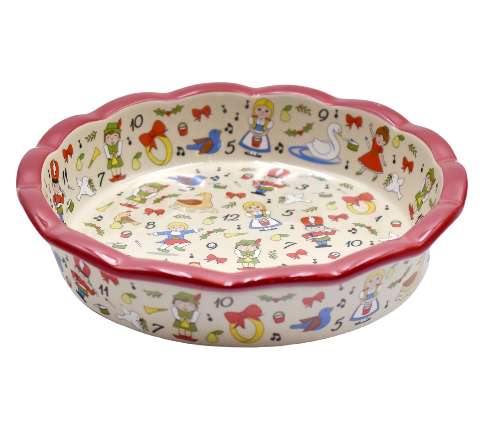 Temp-tations Seasonal Scalloped-Edge 9" Pie Plate