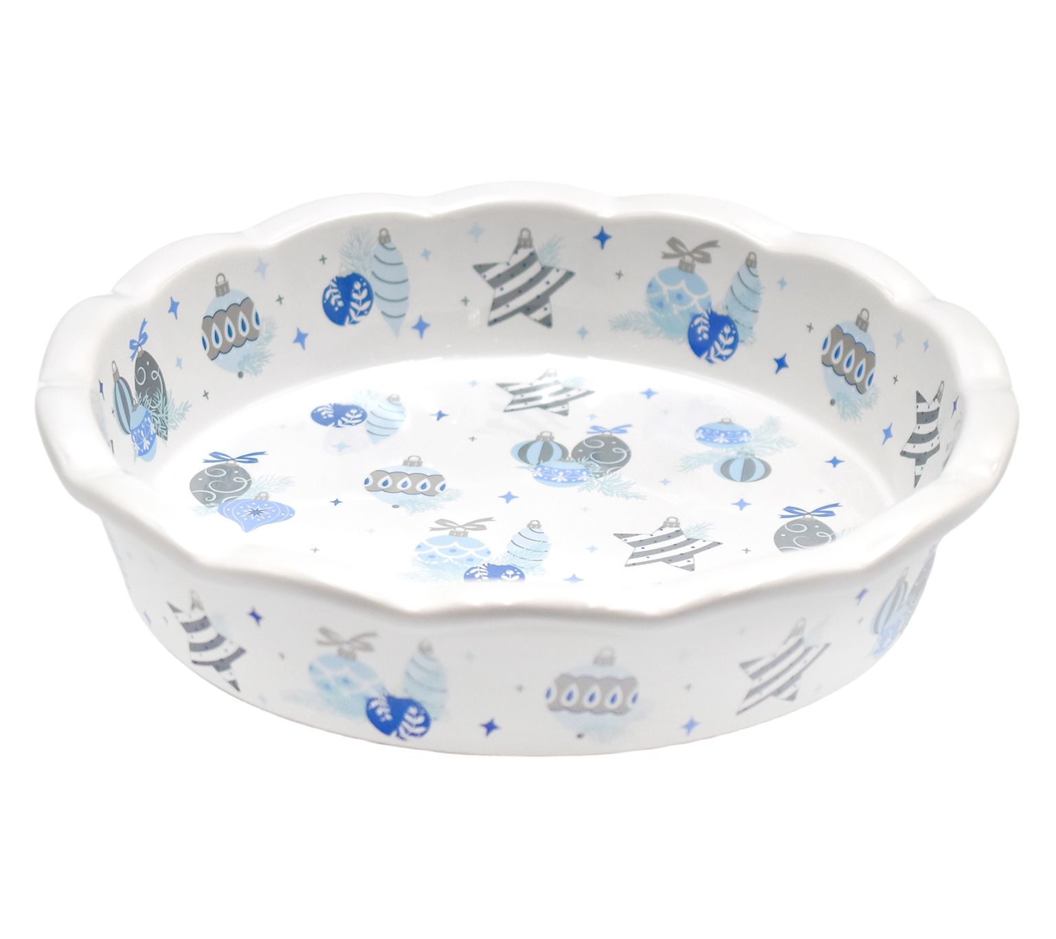 Temp-tations Seasonal Scalloped-Edge 9" Pie Plate
