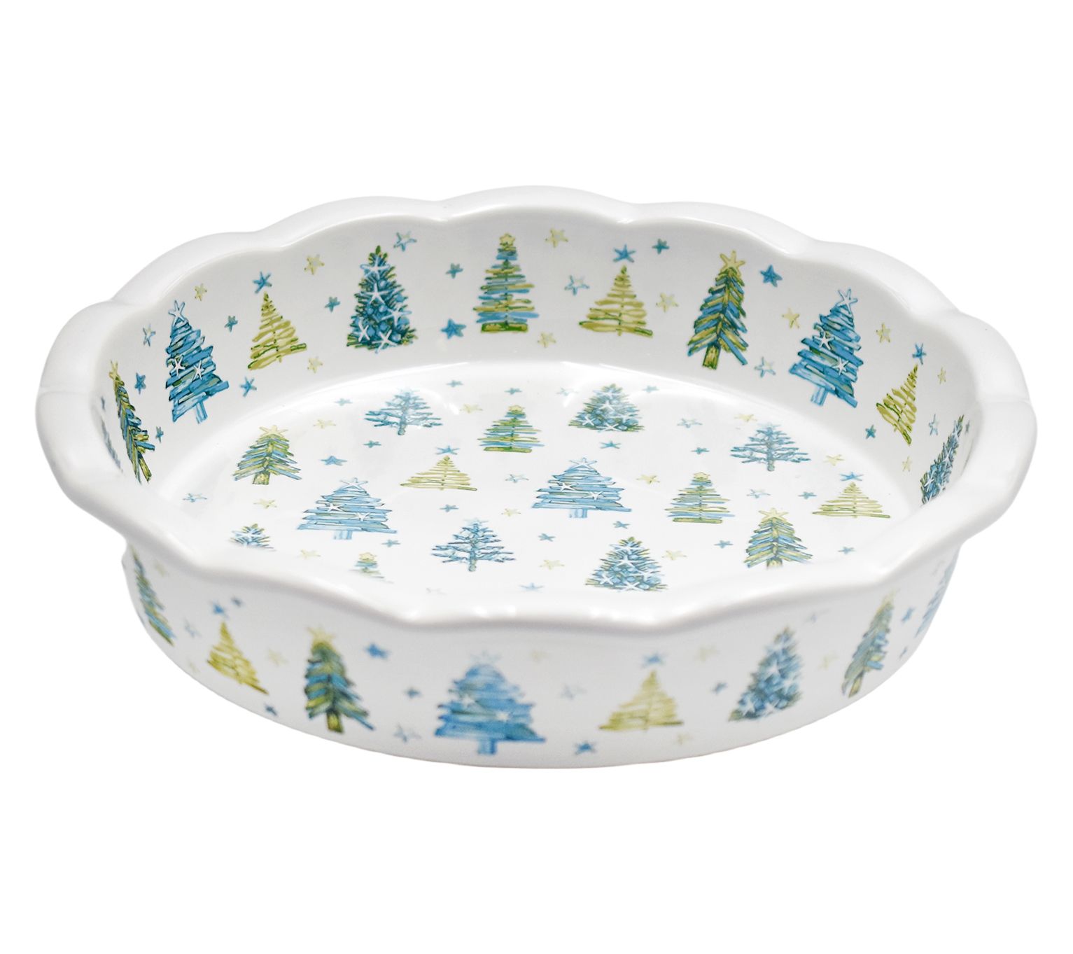 Temp-tations Seasonal Scalloped-Edge 9" Pie Plate