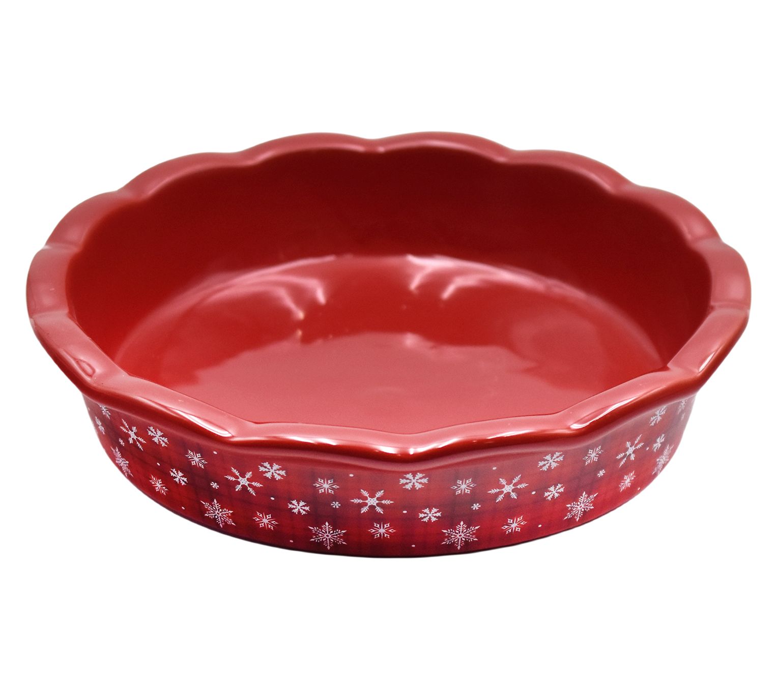 Temp-tations Seasonal Scalloped-Edge 9" Pie Plate