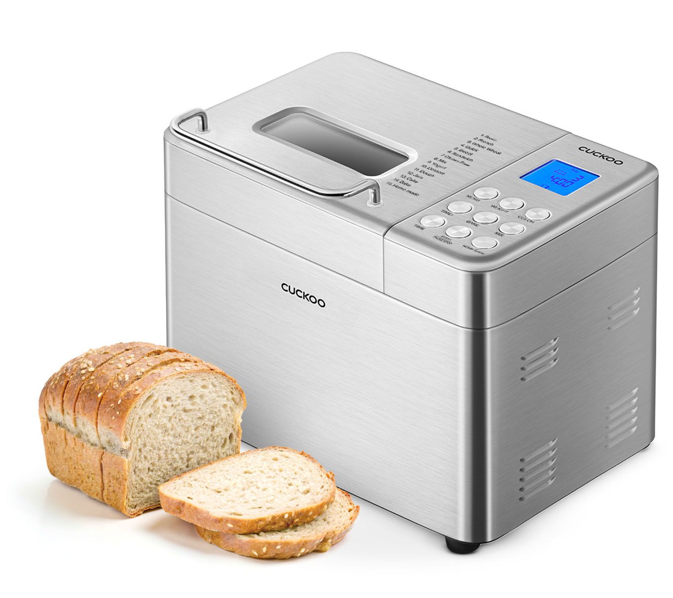 CUCKOO 2-lb Multi-Functional Bread Maker with 17 Menu Options