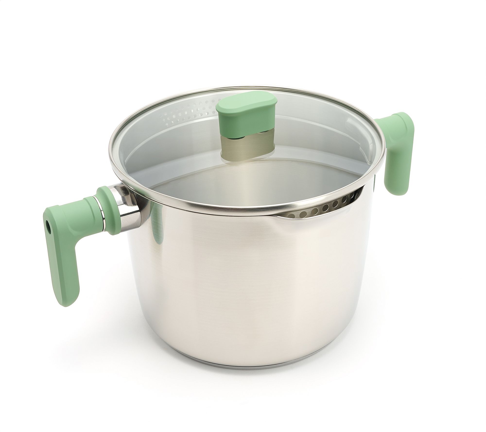 Kuhn Rikon 6-qt Straining Stockpot with Twist Handle