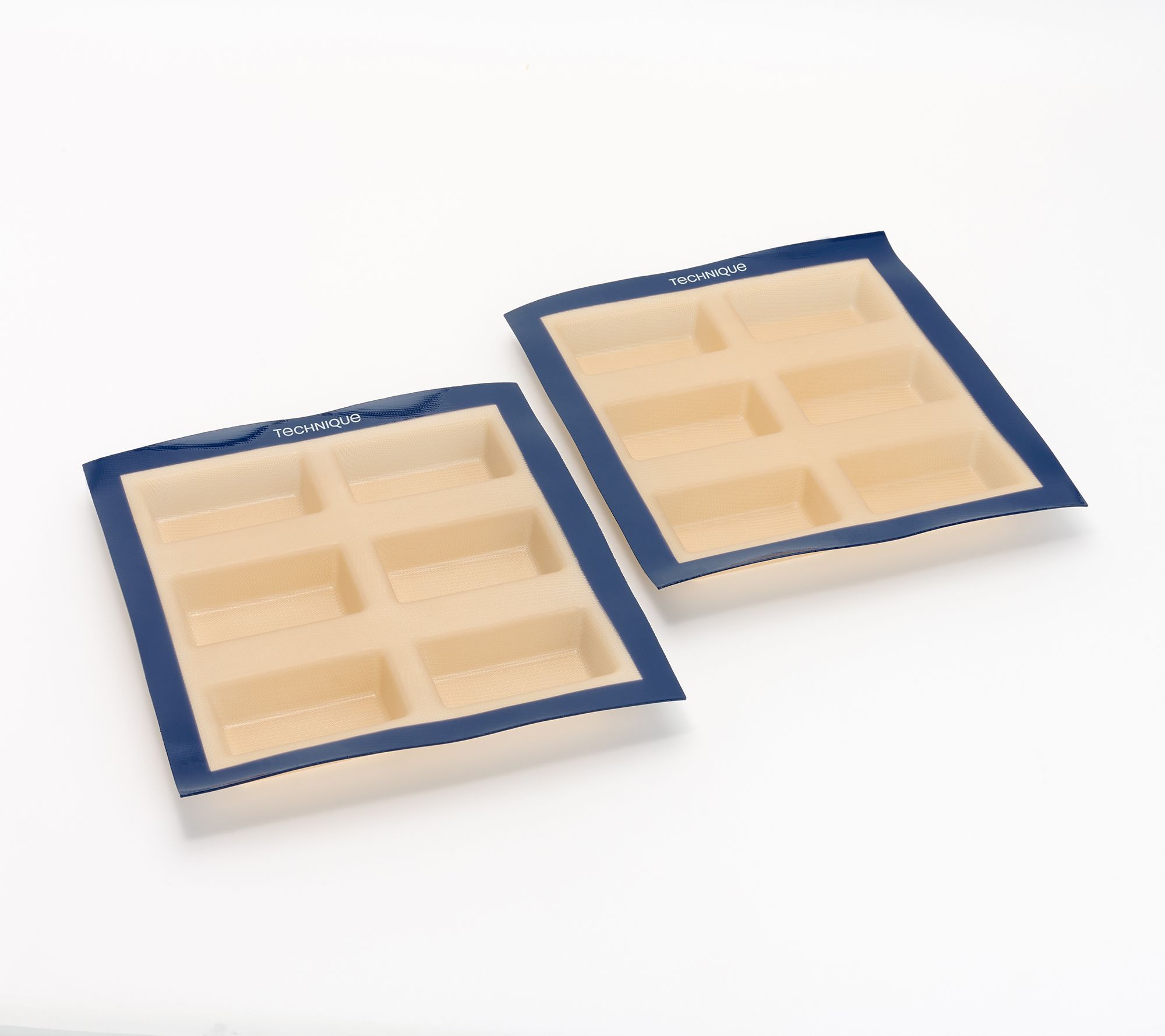 Technqiue S/2 Nonstick Silicone & Fiberglass Mini Loaf Molds