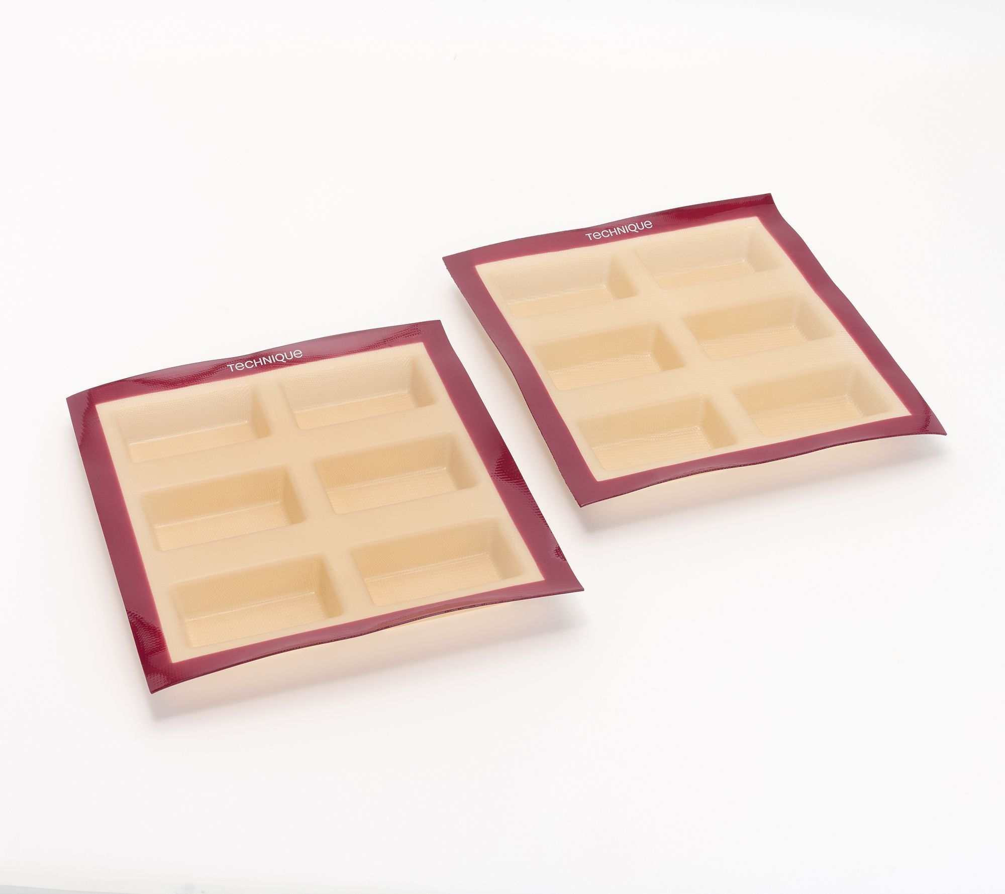 Technqiue S/2 Nonstick Silicone & Fiberglass Mini Loaf Molds