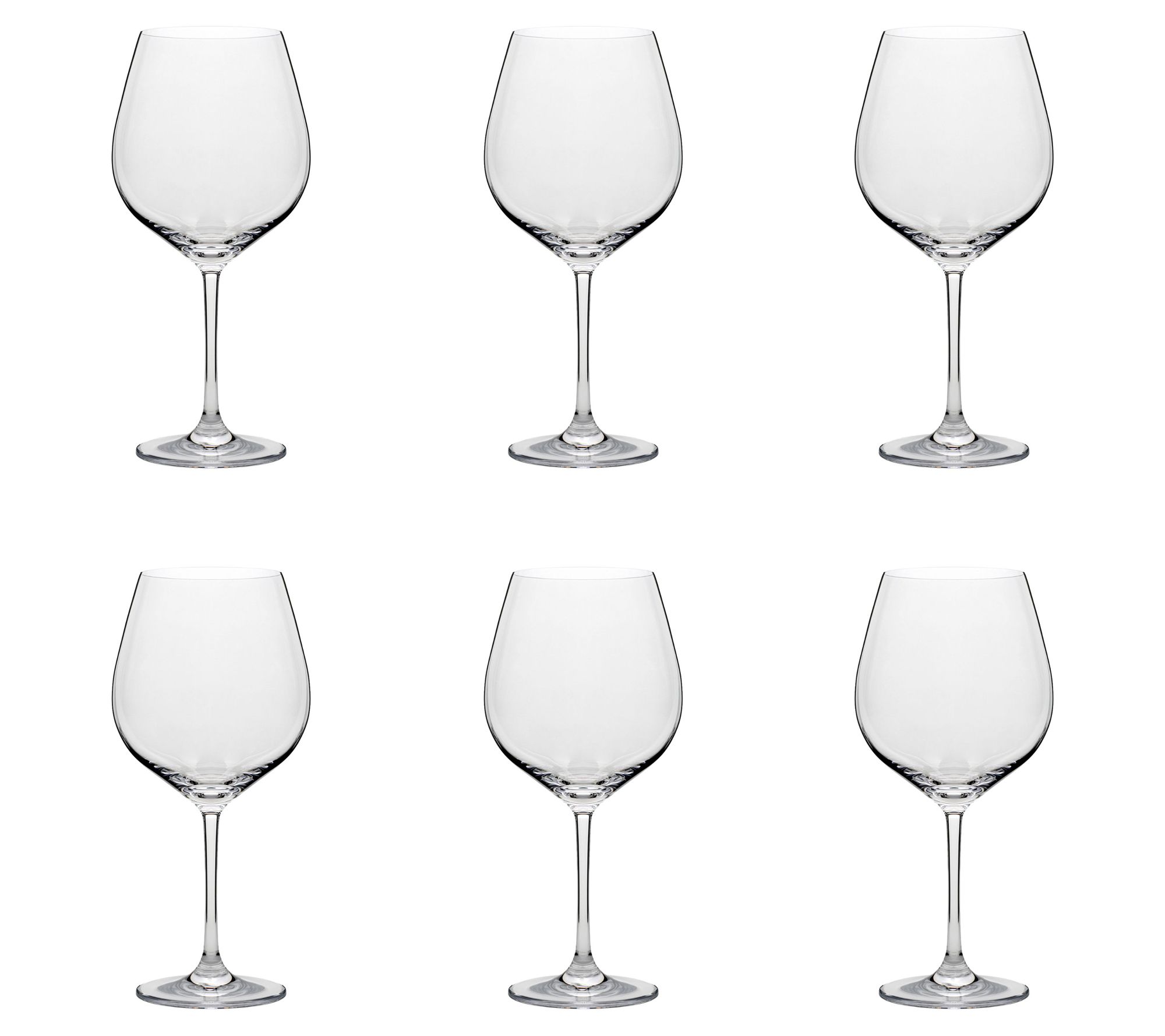 10 Strawberry Street Set of 6 Vail Burgundy