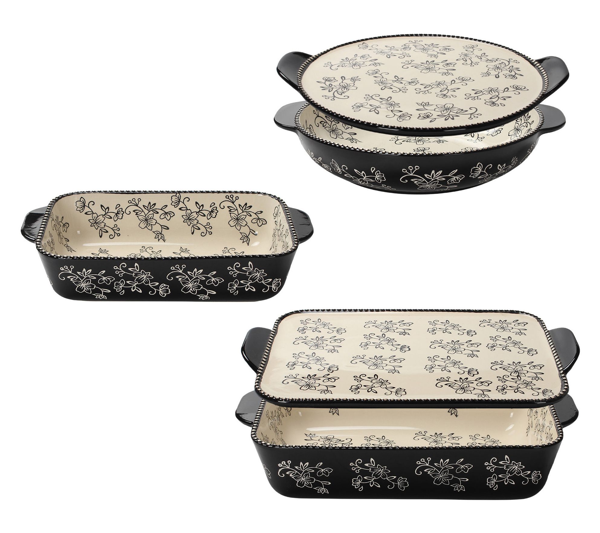 As Is Temp-tations Floral Lace 5-Pc Essential Bakeware Set