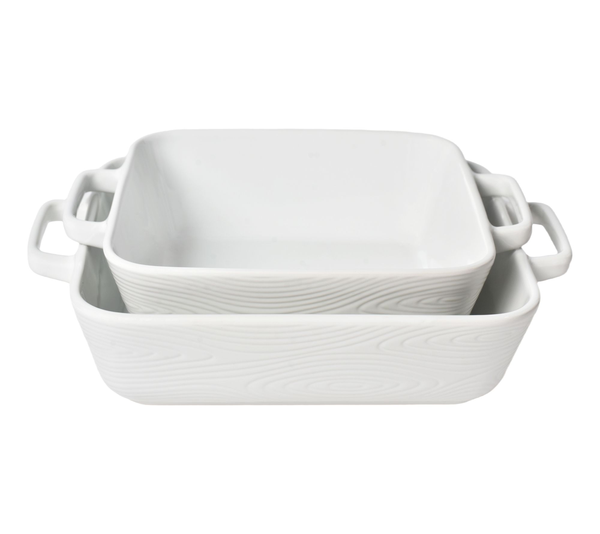 "As Is" Temp-tations Harvest S/2 3-qt & 2.5-qt Nesting Bakers